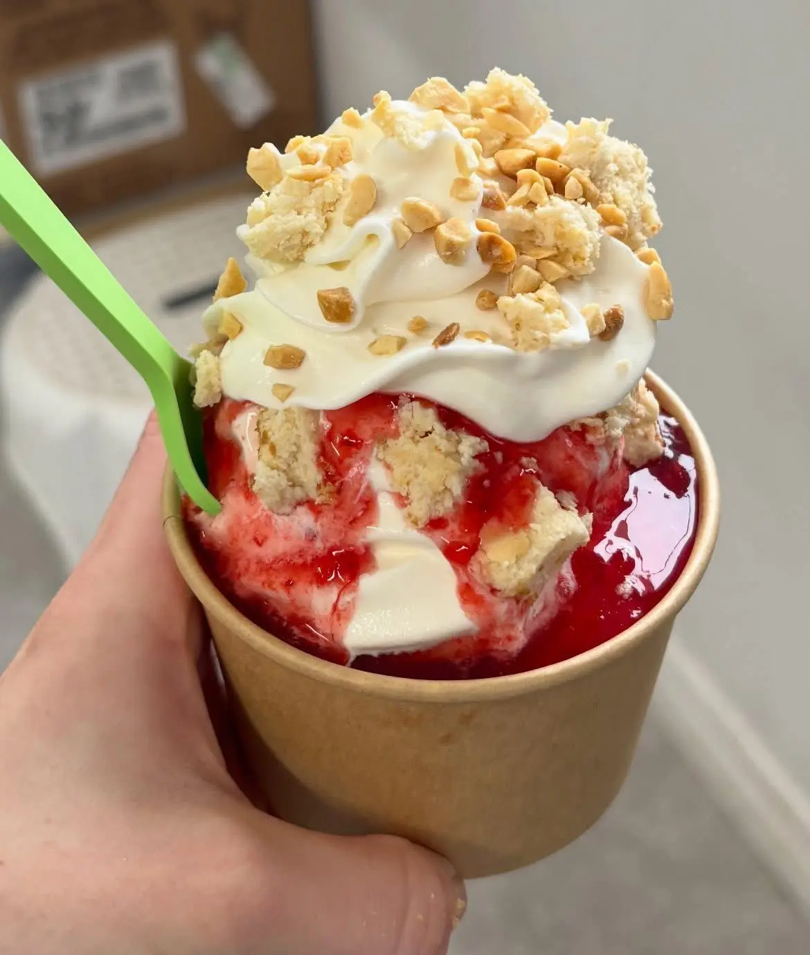 Twist in waffle cone